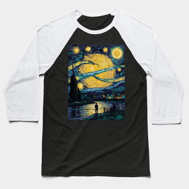 Total Solar Eclipse 2024 , April 8 Baseball T-Shirt by RalphWalteR